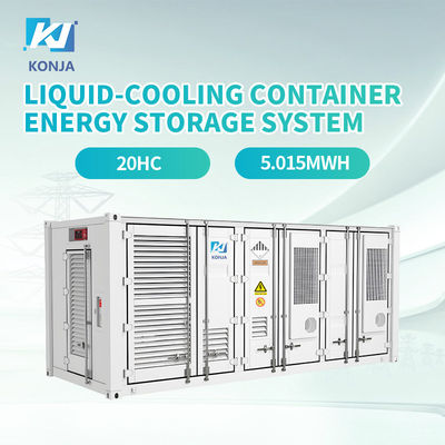 Good price KonJa Liquid Cooling ESS 5.015MWh Container Energy Storage System Grade A Battery 0.5C IP54 online